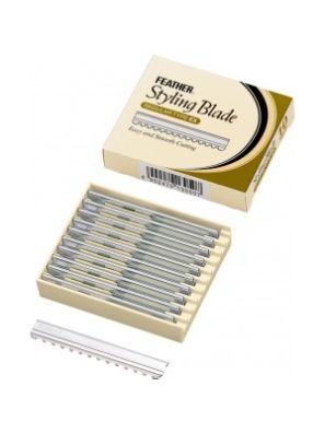 Lames de stylisme en plumes en vrac 1x10pcs.
