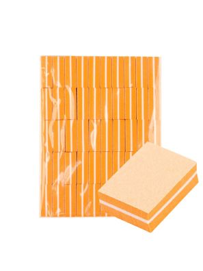 VoorNails Polishing Block Buffer Mini Orange 100/180 Grit 50pcs.