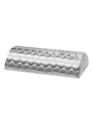 ForNails Manicure Hand Rest Cushion Silver PU Leather