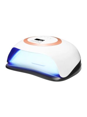 Glow V1 UV/LED Lamp Dual 168W Wit met Rosé Goud