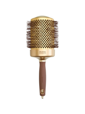 Olivia Garden Borstel Expert Blowout Shine Goud/Bruin 80mm