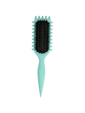 Curly Hair Brush Styling Green Square