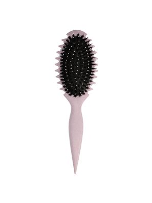 Curly Hair Brush Styling Purple Oval