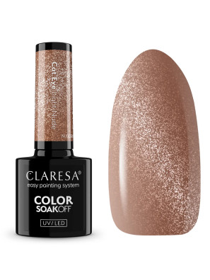 Claresa UV/LED Gellak 5ml Nude Glow - Cat Eye Light Nude