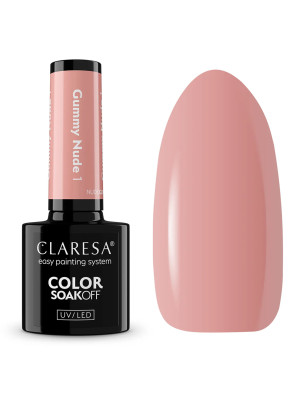 Claresa UV/LED Gellak 5ml Nude Glow - Gummy Nude 1