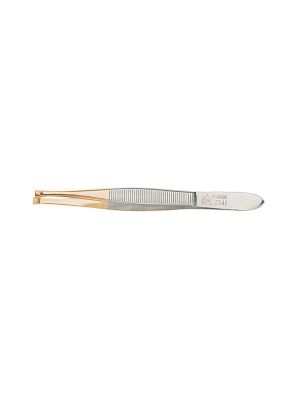 Erbe Solingen Pince à épiler droite/petite plaquée or 9CM (ERBE92341)