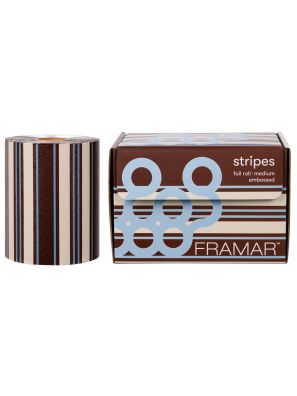 Framar Blue Chocolate Stripes Embossed Folie Rol 320FT