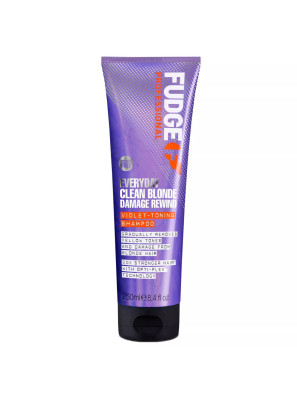 Fudge Everyday Clean Blonde Damage Rewind Violet-Toning Shampooing 250ml