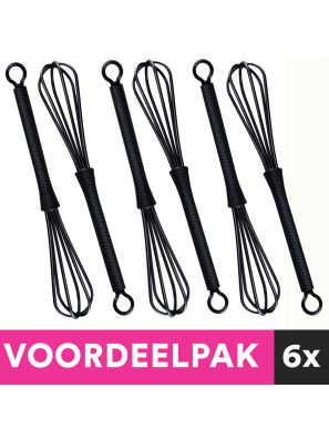 Fouet en plastique pour mélangeur de couleurs 6 pièces Noir Advantage Pack