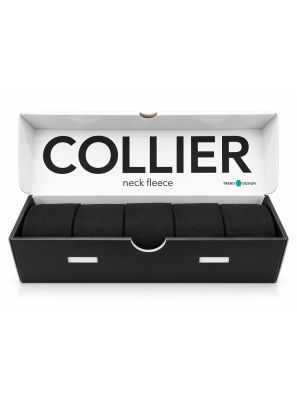 Collier Neck Fleece Zwart 5st.