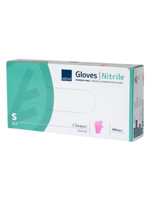 Abena Poedervrije Nitrile Handschoenen Maat Small 100 stuks Roze