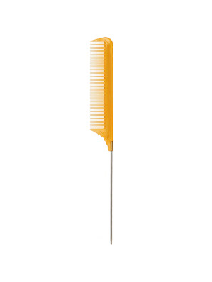 Puntkam Fine Cutting Comb Geel Extra Long