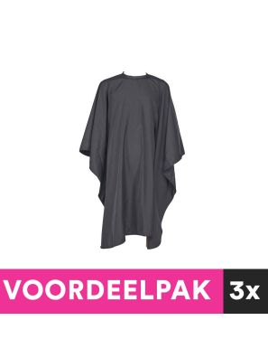 3 stuks Kaplaken Zwart 135x150cm Voordeelpakket
