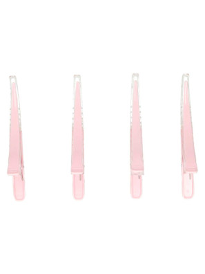 Klem Ganzebek 4 stuks Licht Roze