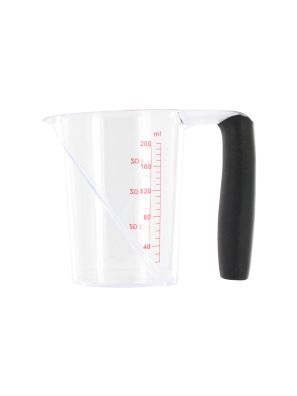 Kunststof Maatbeker Zwart Handvat 200ml