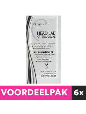 6 pièces Malibu C Crystal Gel XL Sachet 16gr. Paquet avantage