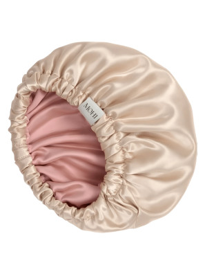 MOHI Satin Bonnet Pink & Champagne