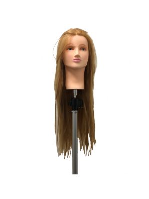 Beaux Cheveux Oefenkop Dames Sanne 100% Synthetisch haar Blond