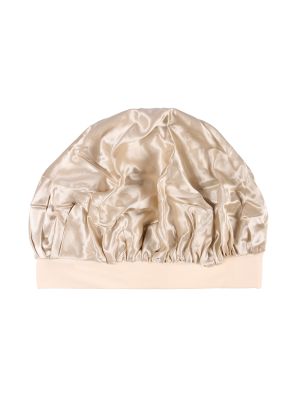 Beauty Pillow Luxury Silk Bonnet Champagne