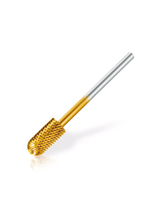 Promed Carbide Titanium Bitje Ronde Cilinder Goud 6mm/12mm