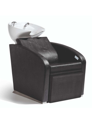 Sibel Lavabo Elegantia Relax Black Croco avec chaise fixe