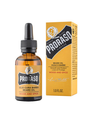 Huile à barbe Proraso Wood & Spice 30ml