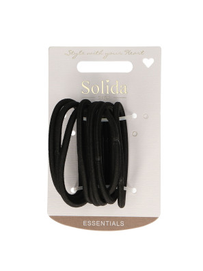 Solida Rubber Bands Black Large 9pcs.