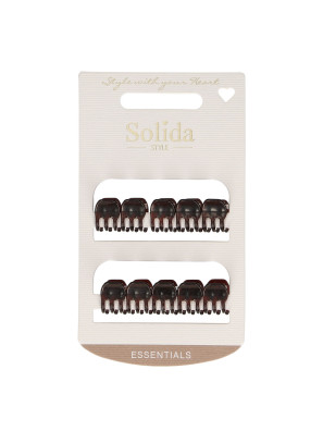 Solida Klemmetjes Bruin Klein 10st.