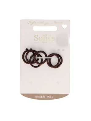 Solida Mini Rubber Bands Brown 6pcs.