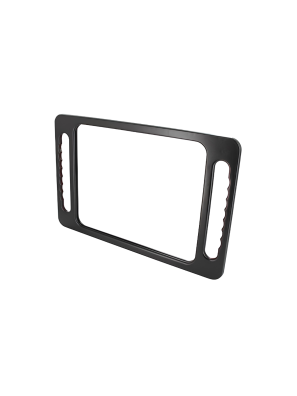 Miroir Noir Simple (Rectangle avec 2 poignées)