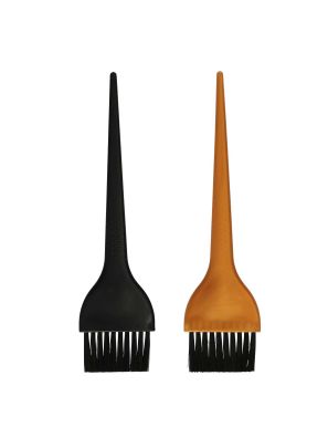 Haarverfkwast Twin Set Enkelrij Zwart Goud