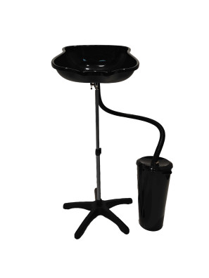 Mobiele Wasbak Zwart met Waterreservoir 10L
