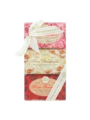 Nesti Dante Gift Set Soap Rosa 3x150gr.
