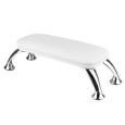 ForNails Manicure Hand Rest Cushion with Stand PU Leather White (Coussin repose-mains pour manucure avec support)