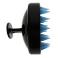 Shampoo/Massage Brush Rond Zwart/Blauw