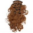 Hair Angels Extensions à Clipper Set Complet 10 Rows Wavy Mahogany Brown