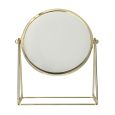 Miroir sur cadre piédestal or 22cm 3x grossissant