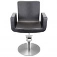 Sibel Kappersstoel Attractio Zwart met Ronde Voet