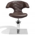 Sibel Kappersstoel Sensualis Bruin met Vierkante Voet