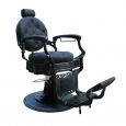 Barburys Malone Barber Chair Retro Black avec pompe hydraulique