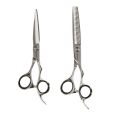 Kessaku Hairdressing Scissors Japanese Steel Set 403 5.5 + 405 6.0 Effileer