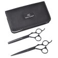 Olivia Garden Silkcut PRO Scissors Kit Matt Black 5.75 + 6.35