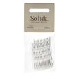 Solida Slide Pin Transparent Plastic 4.5cm 12pcs.