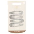 Solida Haarspeld Zilver Glitter 4st.
