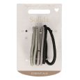 Solida Rubber Bands Black/Grey Large 6pcs.