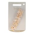 Solida Clip Barrette Goud met Bloemen
