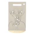 Solida Draaiklemmetjes met Strass Bloemen en Parels Zilver 6st.