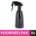 3 Stuks Waterspuit 360 Graden Zwart 250ml Voordeelpakket
