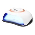 Glow V1 Lampe UV/LED Double 168W Blanc avec Or Rose