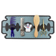 Barber Anti-Slip Mat Voor Barbertools Blauw